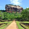 Sigiriya rock majestically dominating the green