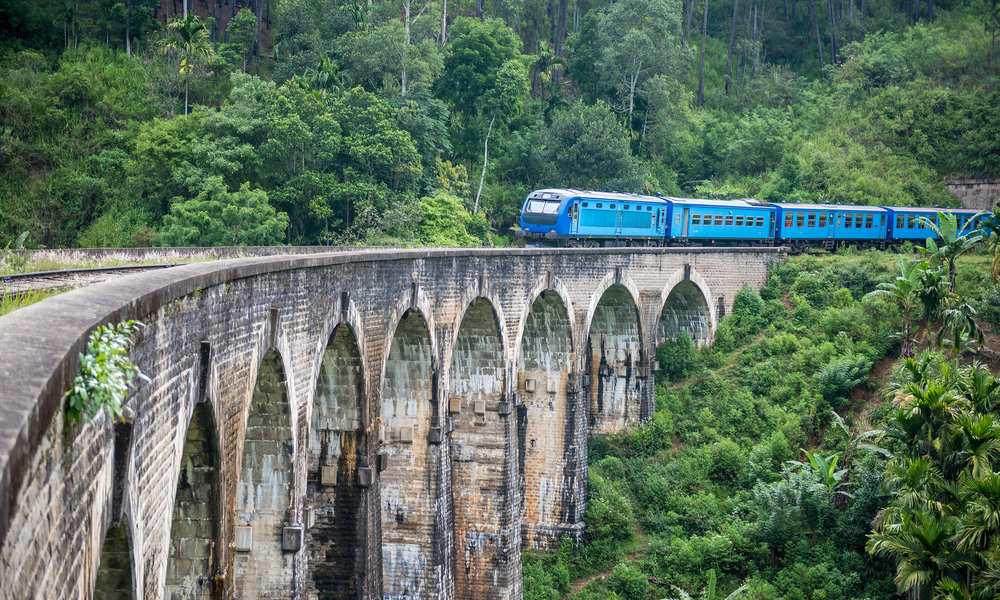 Scenic train ride from Kandy to Ella